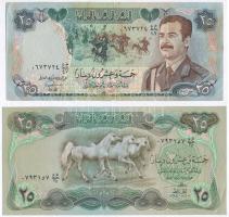 Irak 1980. 25D + 1986. 25D T:I--III Iraq 1980. 25 Dinars + 1986. 25 Dinars C:AU-F