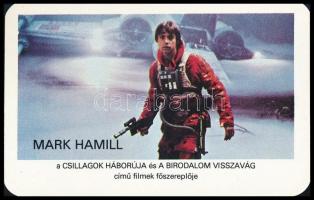 1983 Mark Hamill, a Csillagok háborúja és A Birodalom visszavág főszereplője, Star Wars, kártyanaptár
