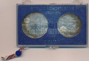 1974. 50Ft Ag + 100Ft Ag "MNB" pár eredeti, plombált MNB plasztiktokban T:BU patina
Adamo...