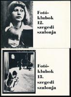1976-1978 Fotóklubok szegedi szalonja, 3 db katalógus