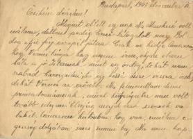 1943 Bleier Zsigmondné levele férjének Bleier Zsigmond zsidó KMSZ-nek (közérdekű munkaszolgálatos) 1...