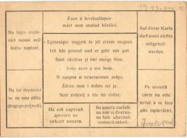 1943 Berkovits Andor zsidó Z. 804-es KMSZ (közérdekű munkaszolgálatos) levele feleségének, melyen cs...