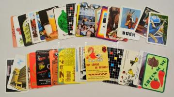 50 db reklámos kártyanaptár az 1980-as évekből