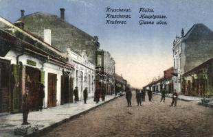 Krusevac, Kruschevac; Fő utca / main street (kopott sarkak / worn corners)