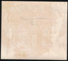 Boris Lipnitzky (1887-1971): Párizsi enteriőr, fotó, hátulján feliratozva, 15,5×17,5 cm