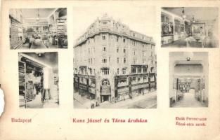 Budapest V. Deák Ferenc utca és Bécsi utca sarok, Kunz József és Társa áruháza, belsők (b)