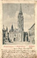 1899 Budapest I. Mátyás templom, Szentháromság szobor (b)