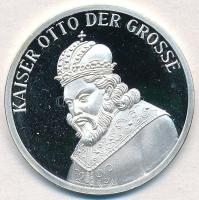 Németország DN I. Ottó császár jelzett Ag emlékérem (8,5g/0.999/30mm) T:PP Germany ND Emperor Otto I hallmarked Ag commemorative coin (8,5g/0.999/30mm) C:PP