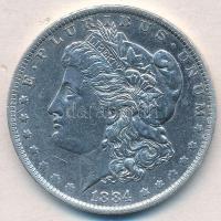 Amerikai Egyesült Államok 1884O 1$ Ag Morgan T:1-,2 USA 1884O 1 Dollar Ag Morgan C:AU,XF