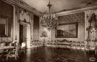 Budapest I. Királyi palota, Kék szalon, belső; Csiky Foto