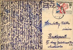 Márton L.-féle Cserkészlevelezőlapok Kiadóhivatala /  Hungarian boy scout art postcard, rabbit s: Má...