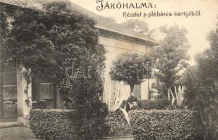 Jákóhalma, Jászjákóhalma; Plébánia kert