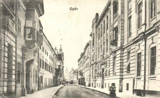 1915 Győr, utcakép (EK)