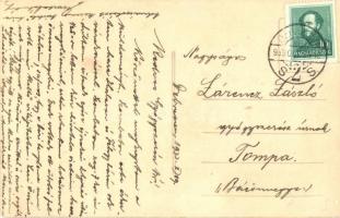 1933 Tompa, templom, utcakép. photo