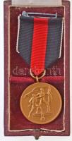 Német Harmadik Birodalom 1938. Szudéta emlékmedál Br medál mellszalaggal, dísztokban (32mm) T:2  German Third Reich 1938. Sudetenland Commemorative Medal Br medallion with ribbon in original case (32mm) C:XF