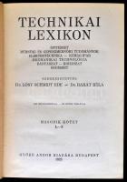 Technikai lexikon. Építészet, mérnöki, és gépészmérnöki tudományok. I-II. kötet. Szerk.: Lósy-Schmid...