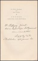 Ch. Pierre Backman-Béla Leffler: Ungern I Kultur Och Historia. Stockholm,1924,P. A. Norstedt&Sön...