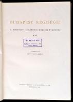 Budapest Régiségei XVI. Szerk.: Gerevich László Bp.,1955, Képzőművészeti Alap. Kiadói egészvászon kö...