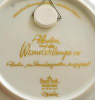 Rosenthal Sinbad és Aladin falitányér, matricás, jelzett, kopás nyomokkal, d:16 cm (2×)