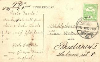 Pozsony, Pressburg, Bratislava; Andrássy Gyula utca, kereskedelmi és iparkamara, lovashintó, étterem...