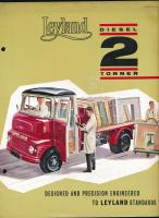 cca 1962 Leyland Diesel 2 Tonner angol nyelvű autós prospektus, 4 sztl. lev.