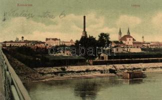 Komárom, Komárnó; Dunai úszóház / floating house on the river (EK)