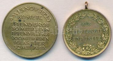 Német Államok / Württemberg 1892. "Arany Katonai Érdemérem" aranyozott fém kitüntetés után...