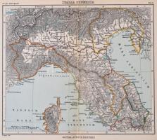 Vegyes térkép tétel, Atlas Antiquus (Gotha, Justhus Perthes) 11 térkép táblája (1-4,8-13), német nye...