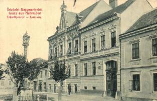 1910 Nagymarton, Mattersburg, Mattersdorf; Takarékpénztár. W.L. Bp. 2445. Schön Samu kiadása / savings bank