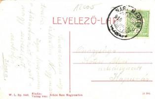 1910 Nagymarton, Mattersburg, Mattersdorf; Takarékpénztár. W.L. Bp. 2445. Schön Samu kiadása / savin...