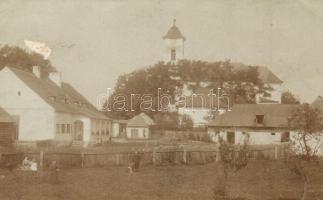 1911 Nagyszalatna, Zvolenská Slatina; látkép a katolikus templommal / view with Catholic church. photo (felületi sérülés / surface damage)