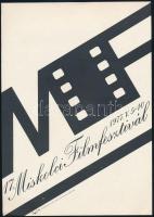 1977 Papp Gábor (1918-1982): 17. Miskolci Filmfesztivál, kisplakát, 25×17,5 cm