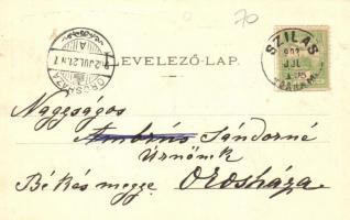 1902 Torna, Abaúj-Torna, Turnau, Turna nad Bodvou; Fő utca, Halastó, Megyeház télen. Kiadja Steinber...