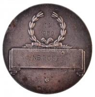 Iván István (1905-1968) 1950. "Magyar Tekéző Szövetség" kétoldalas, jelzetlen Ag díjérem, ...