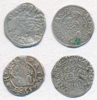 4db-os vegyes denár tétel, közte 1583K-B Denár Ag "Rudolf" (0,47), 1489K-P Denár Ag "...