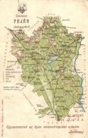 1900 Fejér vármegye térképe; kiadja Károlyi Gy. / Map of Fejér county (Rb)