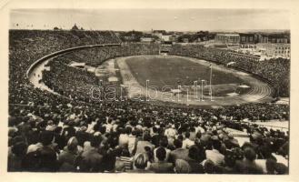 1955 Budapest XIV. Népstadion (Puskás Ferenc Stadion), labdarúgó mérkőzés, foci. Képzőművészeti Alap (EK)