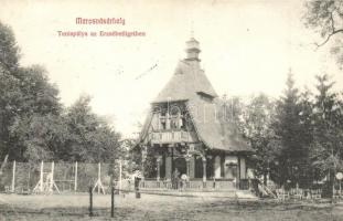 1909 Marosvásárhely, Targu Mures; Teniszpálya az Erzsébetligetben / tennis court, park, sport (EK)