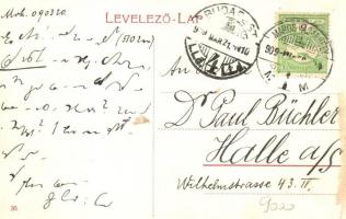 1909 Marosvásárhely, Targu Mures; Teniszpálya az Erzsébetligetben / tennis court, park, sport (EK)