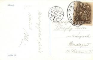 1938 Ungvár, Uzshorod, Uzhorod; utcakép / street view + 1938 Ungvár visszatért So. Stpl. (EK)