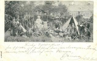 1899 Cs. ás kir. katonák csoportképe / K.u.K. military group picture with soldiers (Rb)