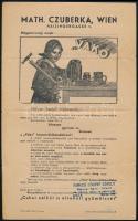 cca 1915 VAKO konzerváló készülék reklámkiadvány, hajtott, egyébként jó állapotban