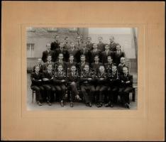 cca 1940-1941 M. Kir. Áll.Fáy András Gimnázium egy osztályának két tablófotója, kartonon, az egyik h...