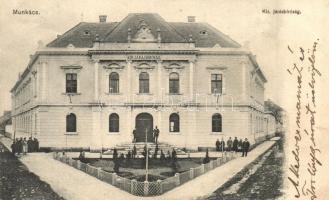 Munkács, Mukacheve, Mukacevo; Kir. járásbíróság. Grósz Testvérek kiadása / district court (kis szakadás / small tear)