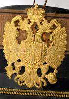 cca 1910 Gyalogostiszti csákó, készítője: Szegő Emil Marosvásárhely, méret:50, viseltes állapotban. ...