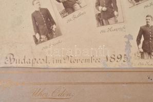 1895 Cs. és Kir. 6. "I. Károly Román Király" gyalogezred tisztjei, az egyik kis képben Bud...