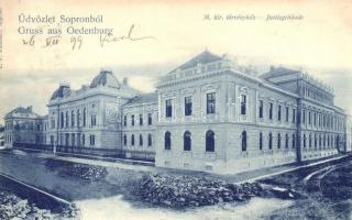 1899 Sopron, M. kir. törvényház, útépítés