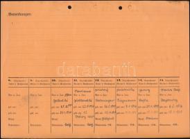 cca 1940 Az NSDAP tagjának leszármazási tábláját tartalmazó karton / Family file of nazi party membe...