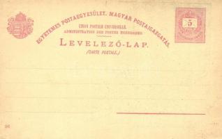1896 Herkulesfürdő, Baile Herculane; Ezredéves Országos Kiállítás, piros 5 Kr Ga. s: Kimnach (EK)