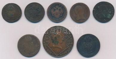 Ausztria 1800-1851A Rossz tartású rézpénz tétel (8x) T:2-3-
Austria 1800-1581A Copper coin lot in b...